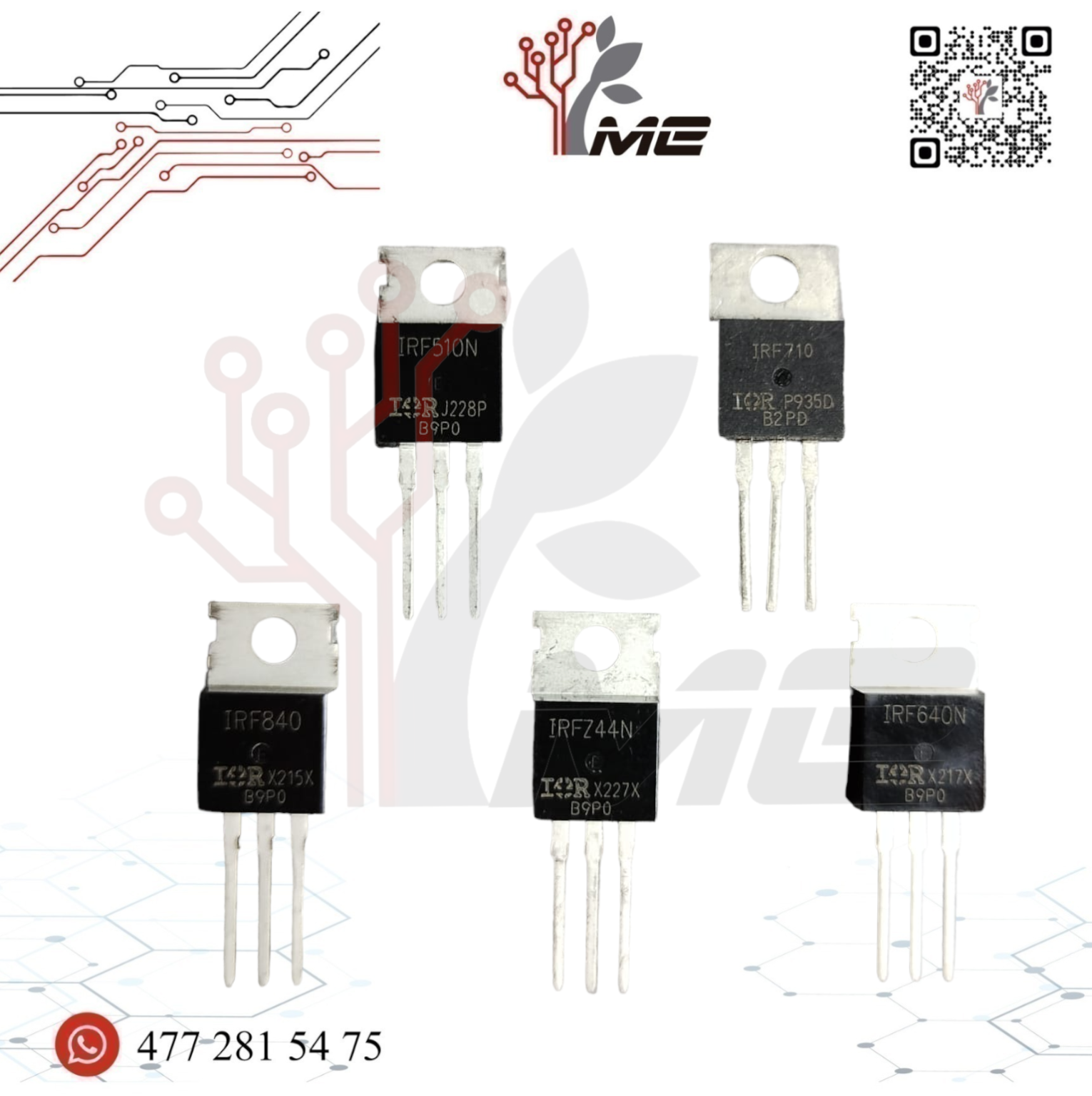 Transistor Mosfet Piezas Corto Circuito