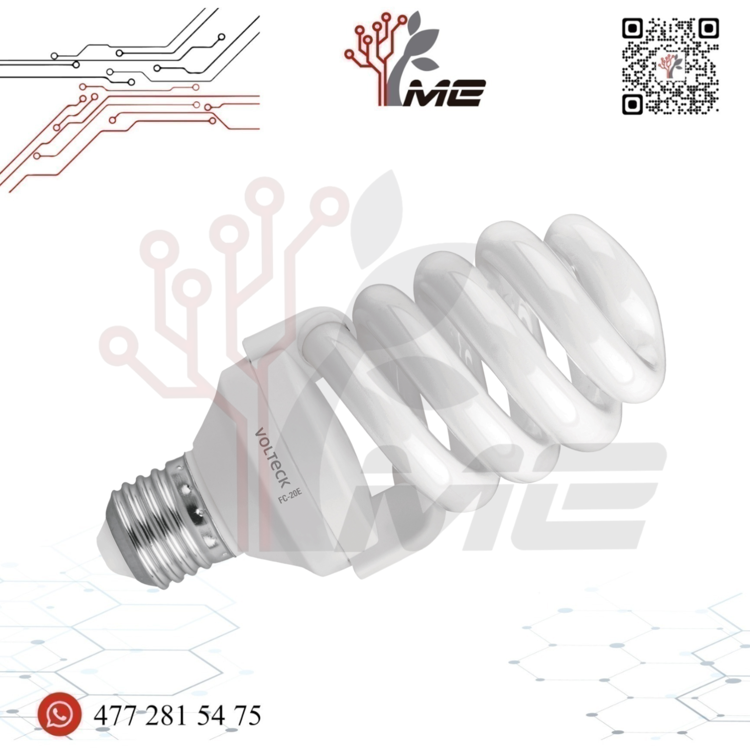 FOCO / LÁMPARA LED TIPO ESPIRAL – Corto Circuito