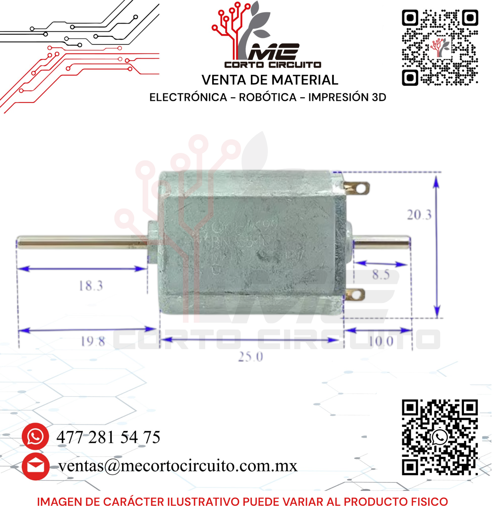 MOTOR DOBLE EJE