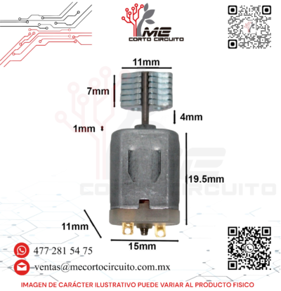 MOTOR DE VIBRACION 3-6V DC