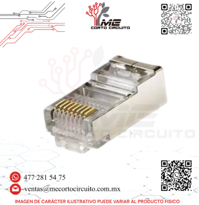 CONECTOR PLUG RJ45 CAT 5E REFORZADO