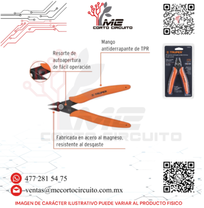 PINZA DE CORTE PARA ELECTRÓNICA