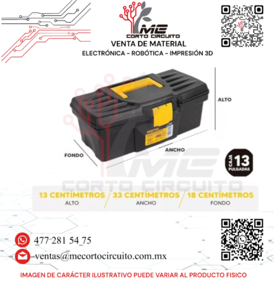 CAJA PARA HERRAMIENTAS SIN COMPARTIMENTOS