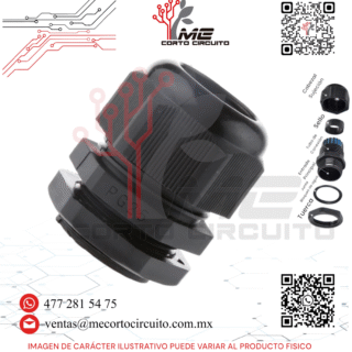 CONECTOR GLANDULA DE PLASTICO PG-25