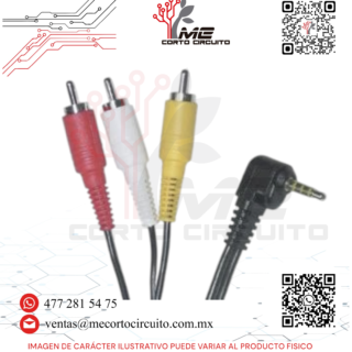 CABLE 3 RCA - PLUG 3.5MM