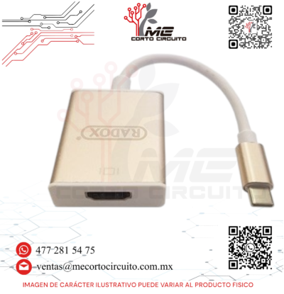 CONVERTIDOR USB TIPO C A HDMI