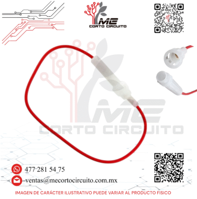 PORTAFUSIBLE TIPO AMERICANO PARA AUTOESTEREO