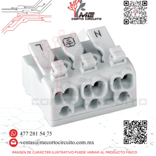 CONECTOR DE RESORTE KB18 - 3P