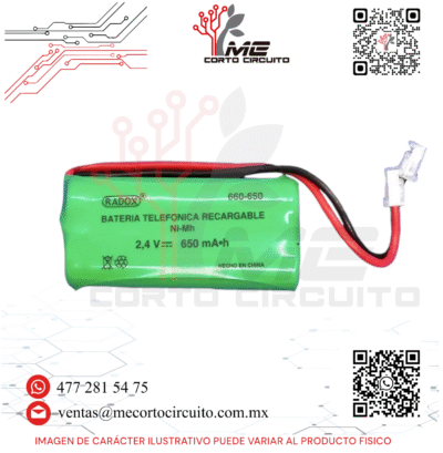 BATERIA TELEFONICA RECARGABLE AAA