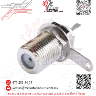 CONECTOR TIPO F HEMBRA PARA CHASIS RG59
