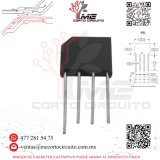 PUENTE RECTIFICADOR 4A 800V