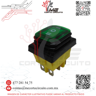 SWITCH BALANCIN CON CUBIERTA DE SILICON ON-OFF-ON