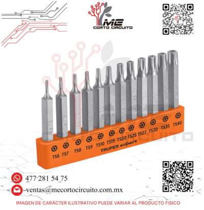 PUNTA TORX 2" LARGO CON SEGURO