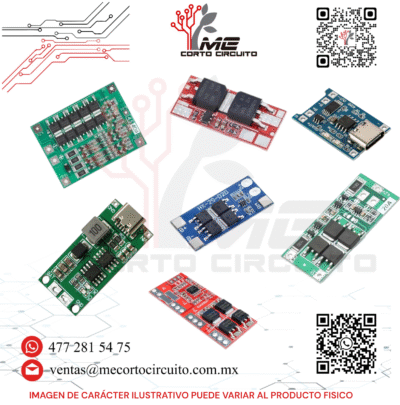 MODULO CARGADOR DE BATERIA DE LIPO