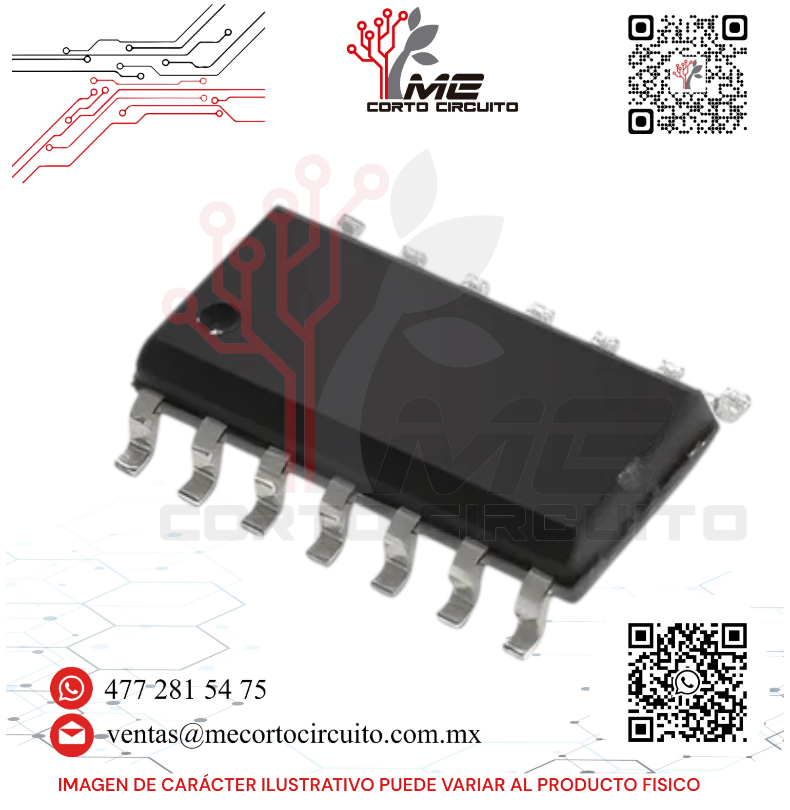 AMPLIFICADOR OPERACIONAL SMD LM324