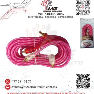 CABLE 2 PLUG RCA 2 PLUG RCA 100 % COBRE