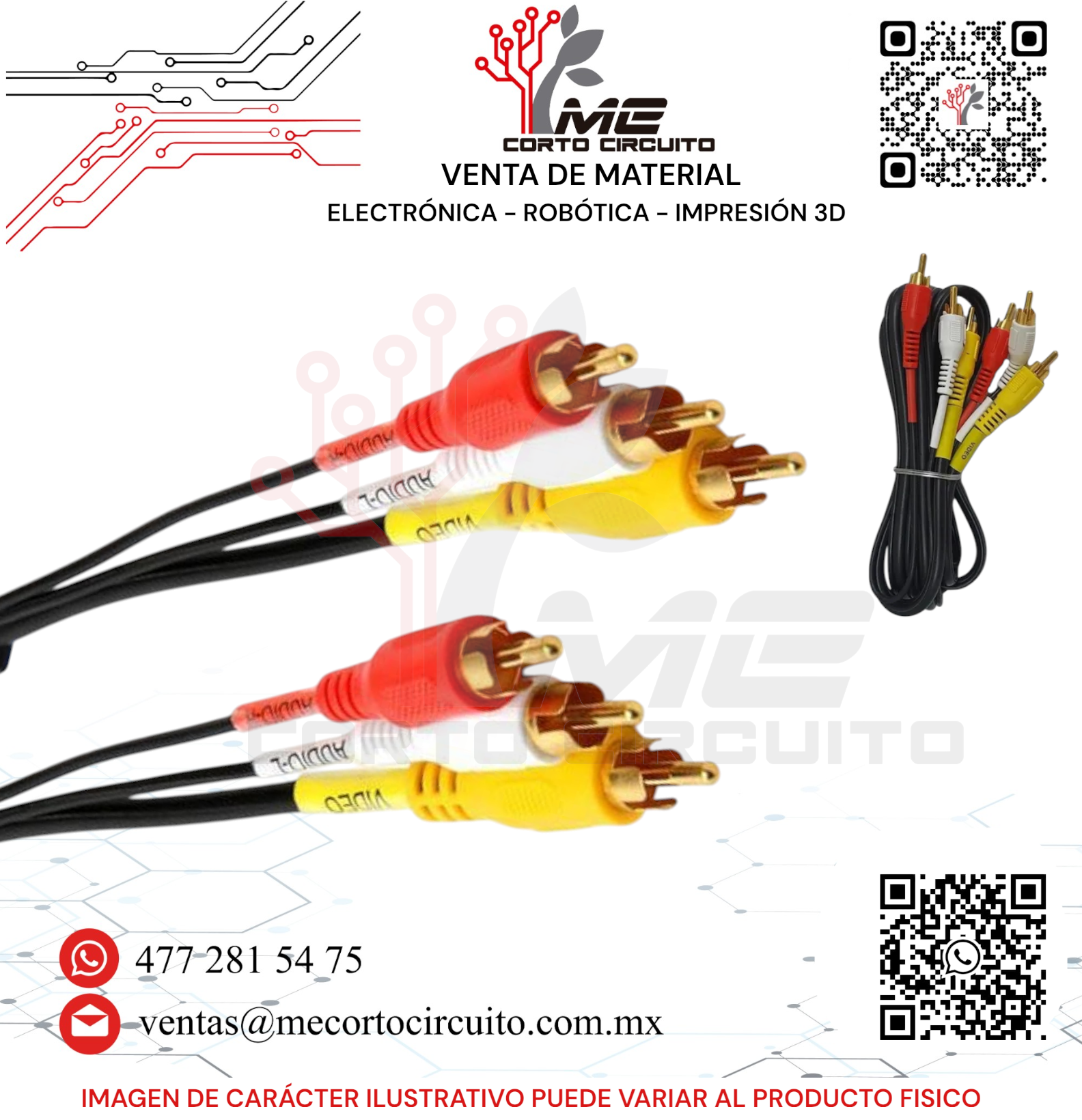 CABLE PARA AUDIO Y VIDEO REFORZADO