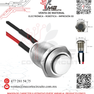 SWITCH TIPO PUSH NA METALICO