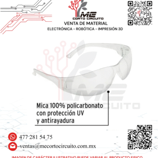 LENTE DE SEGURIDAD TRANSPARENTE PRETUL