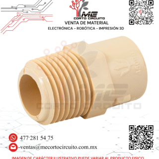 CONECTOR MACHO CPVC